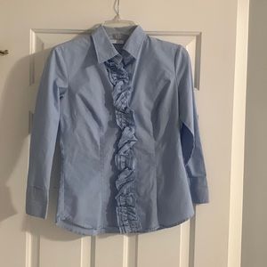 New York & co blue button down, size XS